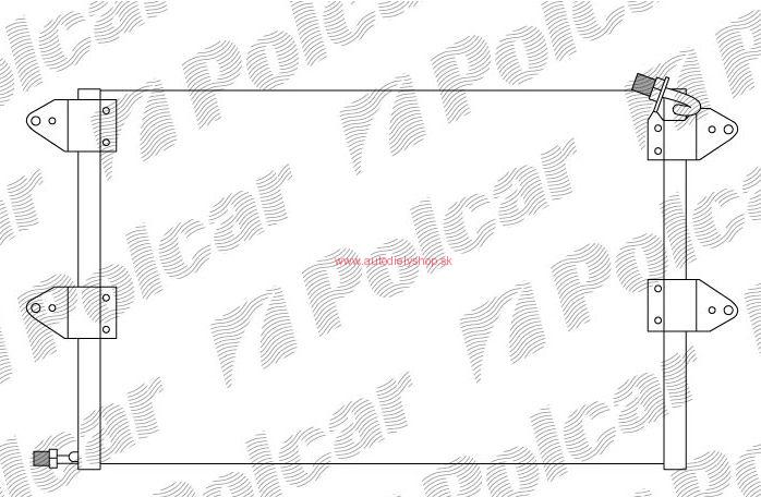 Seat Inca 7/95-6/03 Chladič klimatizácie 