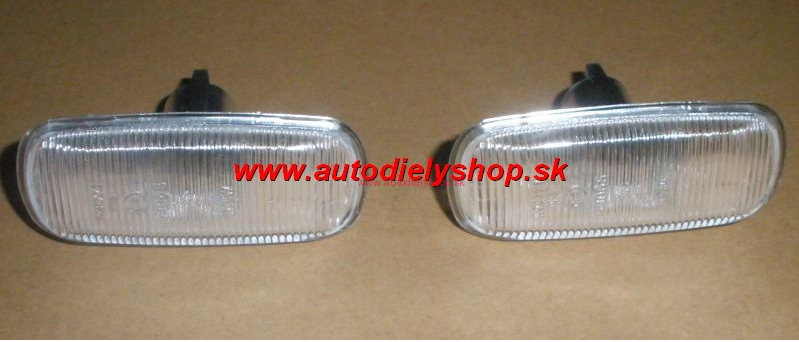  Audi A6 97-6/01 bočné smerovky biele matné Sada L+P 