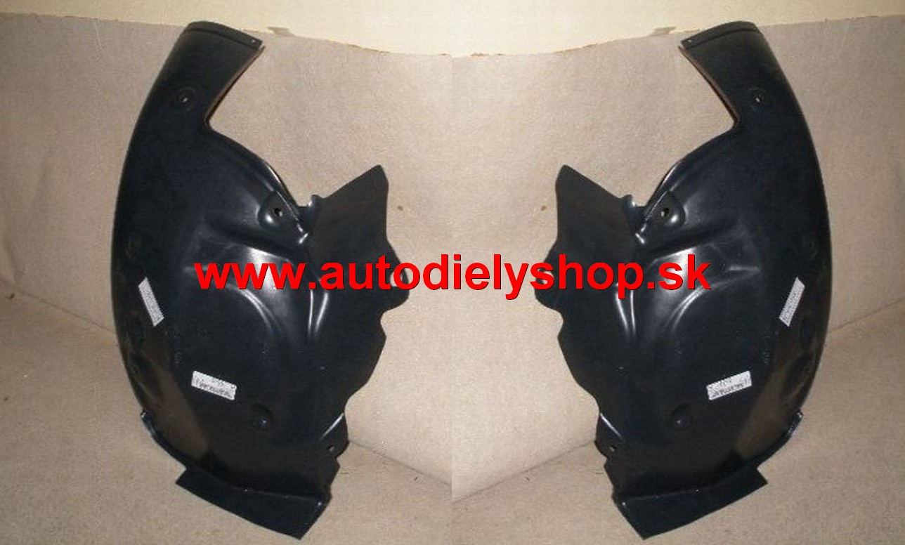 Renault Megane 11/02-12/05 predný podblatník Sada L+P,zadná čast 
