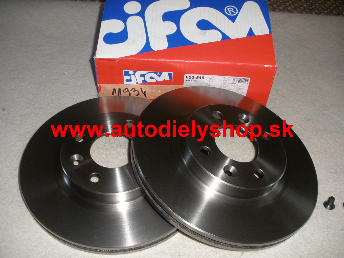  Renault Scenic 1/96-8/99 predné brzdové kotúče 259mm Sada L+P 