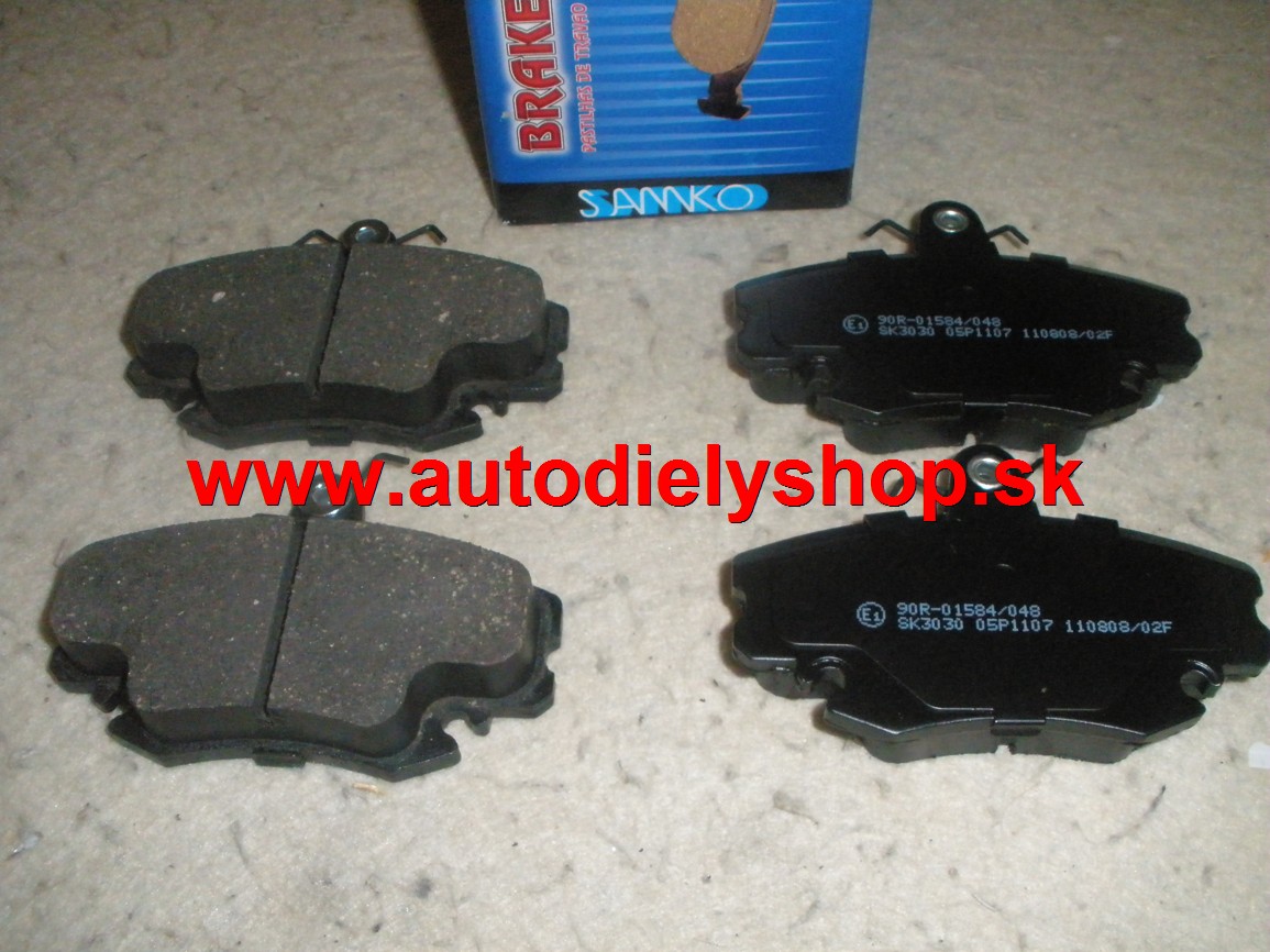Renault THALIA 99-01 predné platničky sada / SAMKO / 100mm 