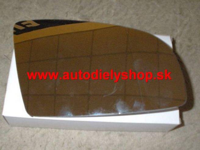  Audi A6 5/04- sklo zrkadla Pravé,vyhrievané 	