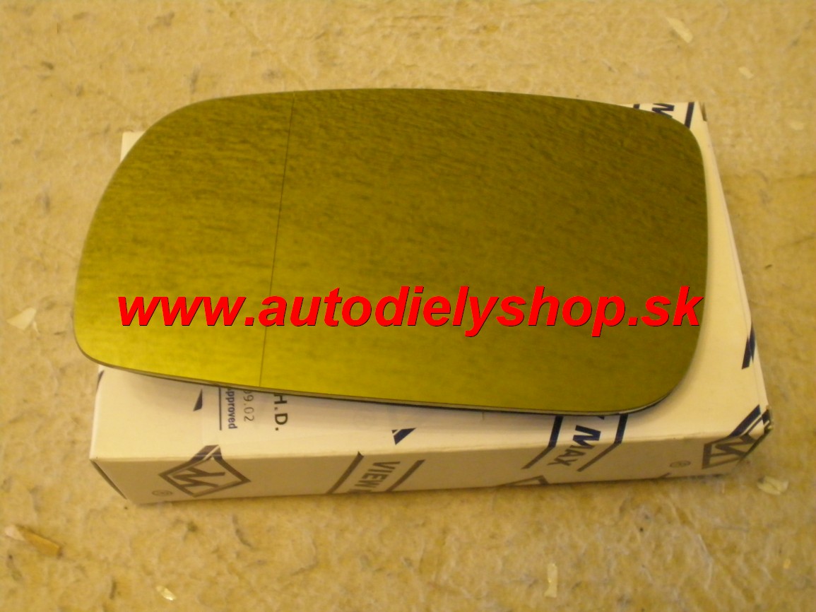VW Golf IV 97-03 sklo zrkadla ľavé,velké chromové.