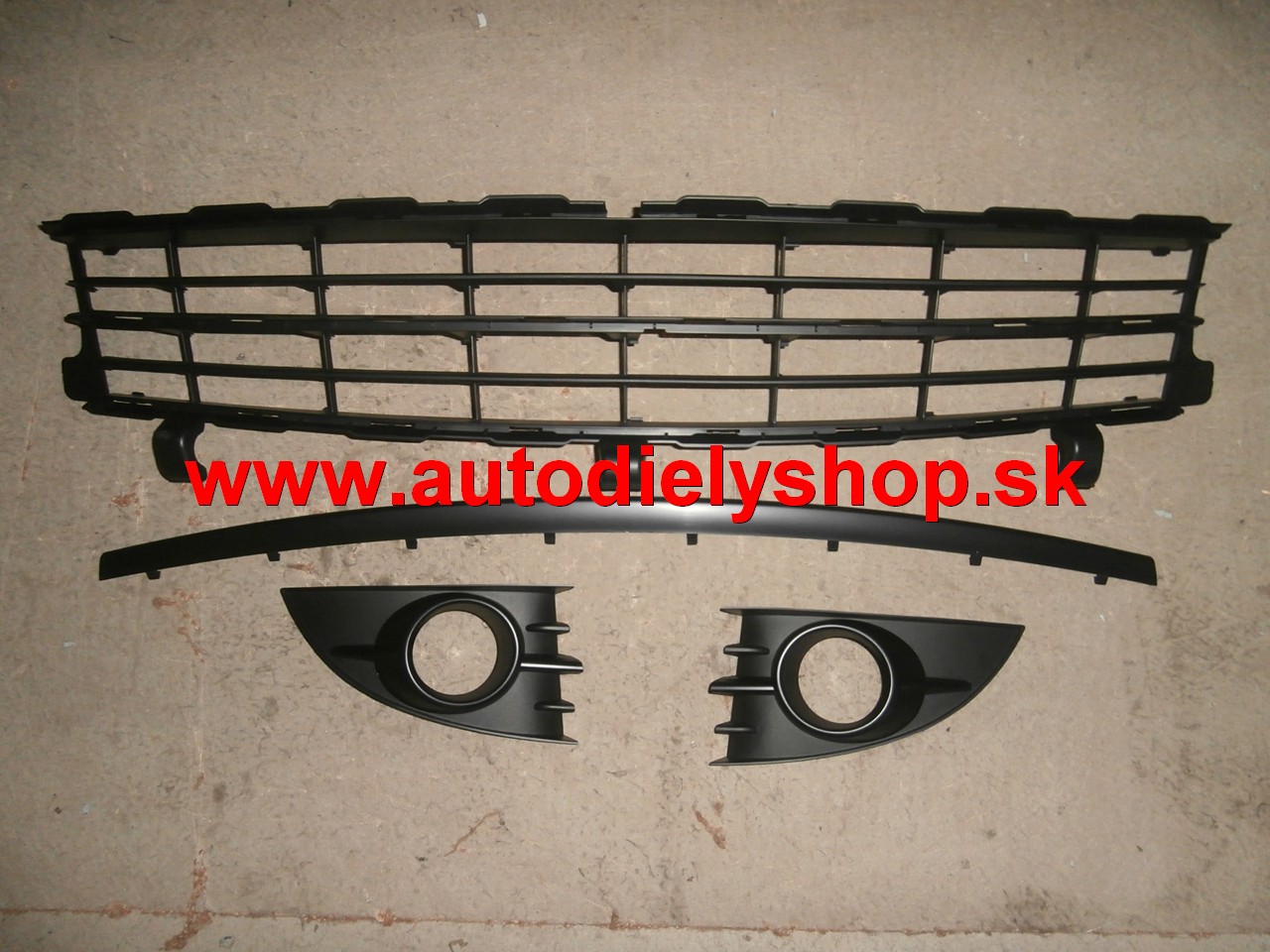 Renault Scenic 8/06- krytky v nárazníku Sada,STRED
