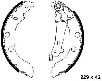 Peugeot 406 5/99-4/04 zadné brzdové čeluste 229mm Sada .