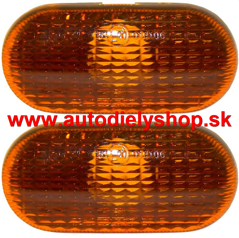 Opel Vivaro 8/01-7/06 bočné smerovky žlté Sada L+P