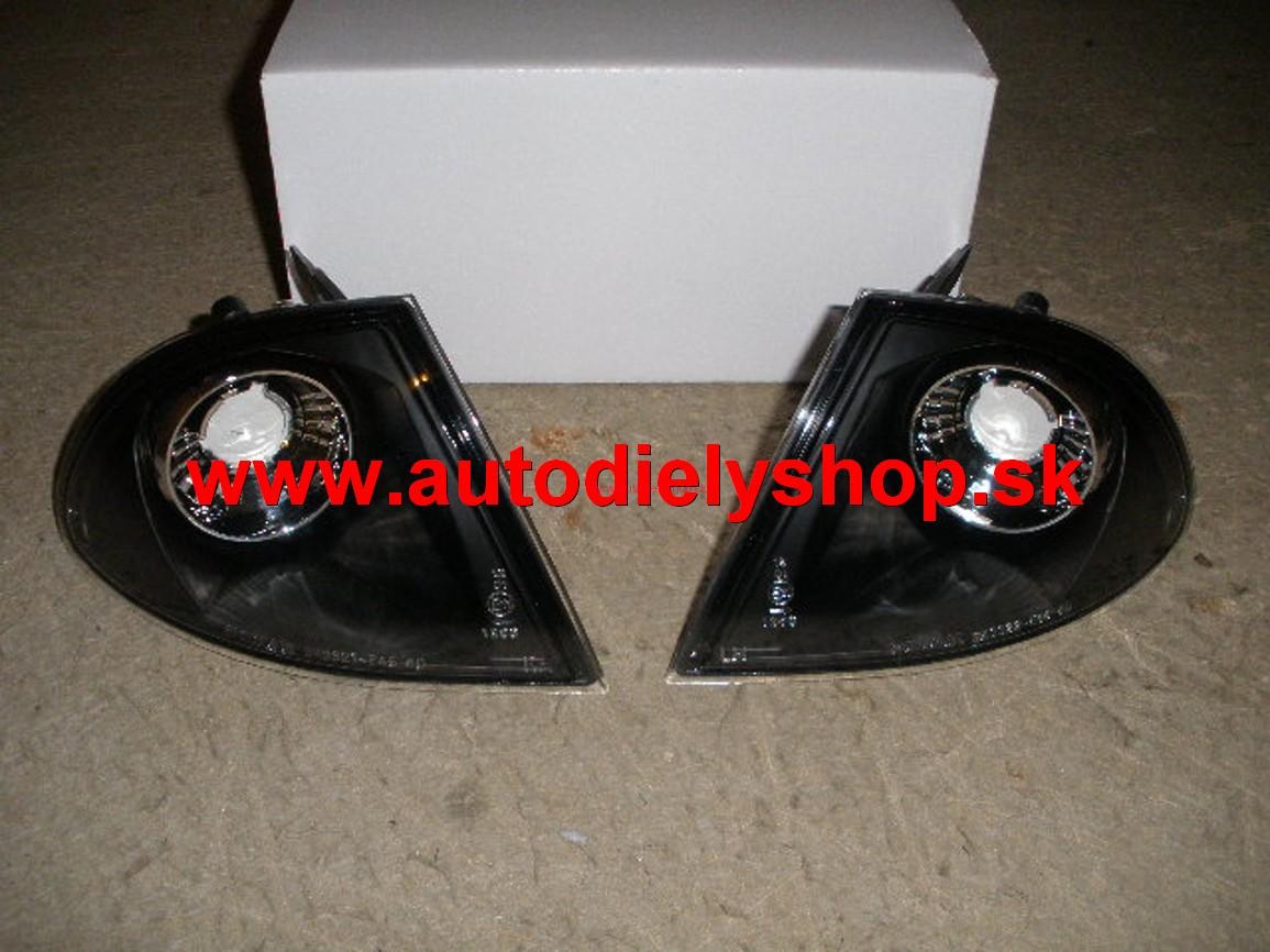  BMW 3 E46 98-8/01 predné smerovky Tunning Sada L+P,čierne 