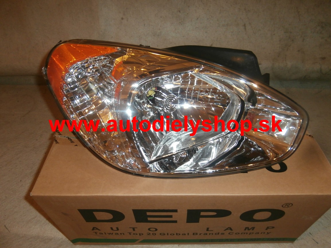 Hyundai ACCENT 07- Svetlo predné pravé H4