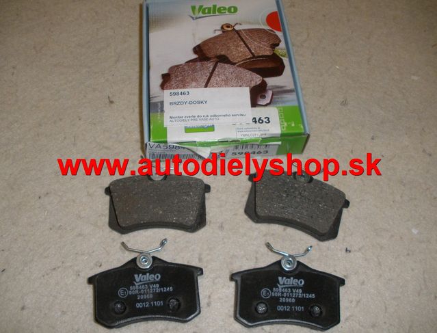 Seat Alhambra 5/96-4/00 zadné platničky sada .