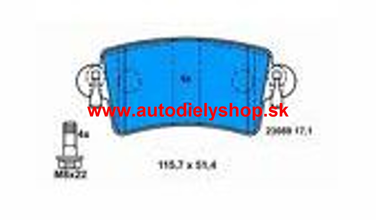 OPEL MOVANO 12/03- Zadné platničky sada Ľavé+Pravé /BRECK/  