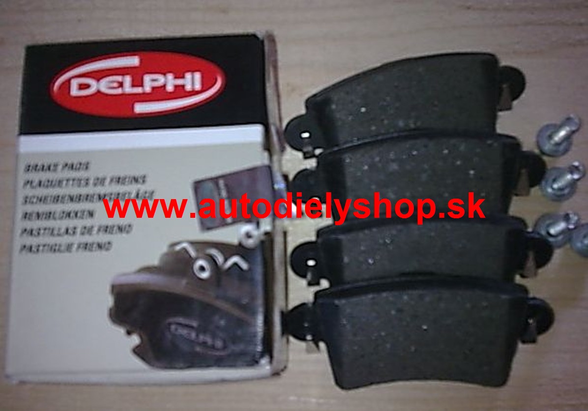OPEL MOVANO 12/03- Zadné platničky sada Ľavé+Pravé /DELPHI/  