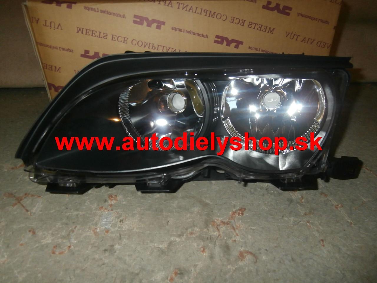  BMW 3 E46 9/01-3/05 svetlo H7+H7 Lavé 	