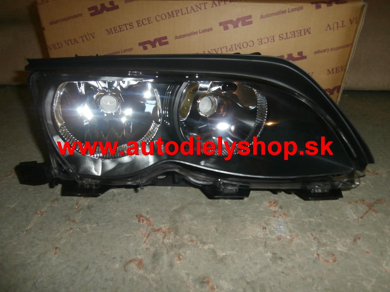  BMW 3 E46 9/01-3/05 svetlo H7+H7 Pravé 	