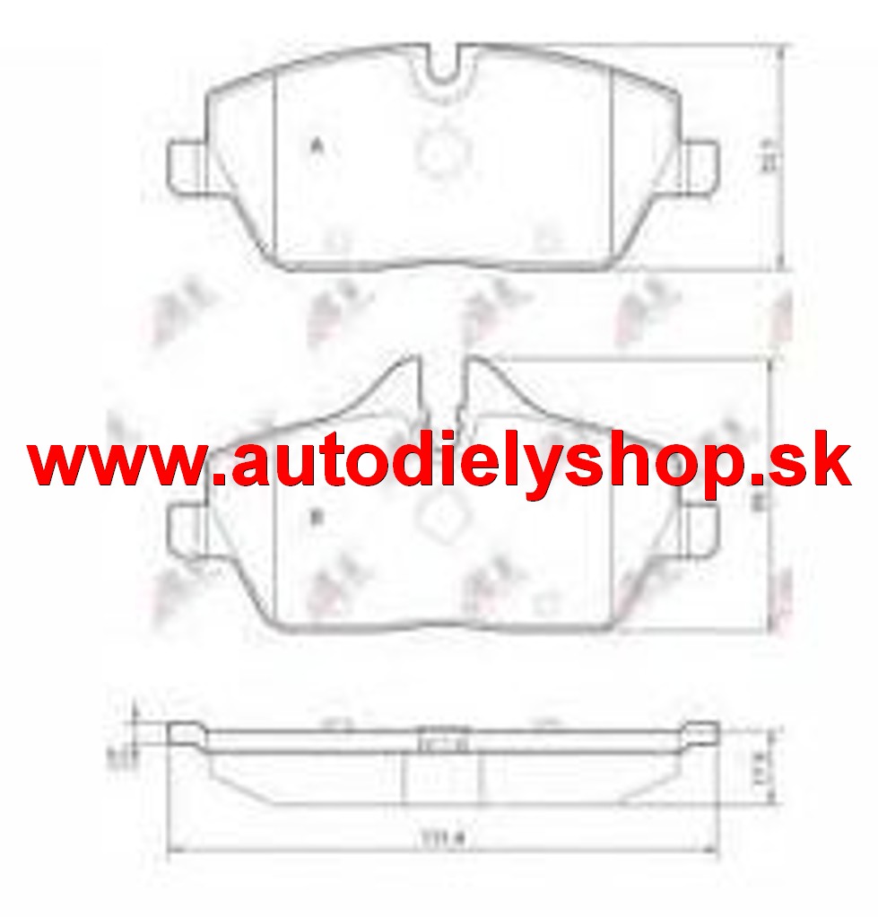  BMW 1 E87 9/2004-3/2007 sada predných platničiek