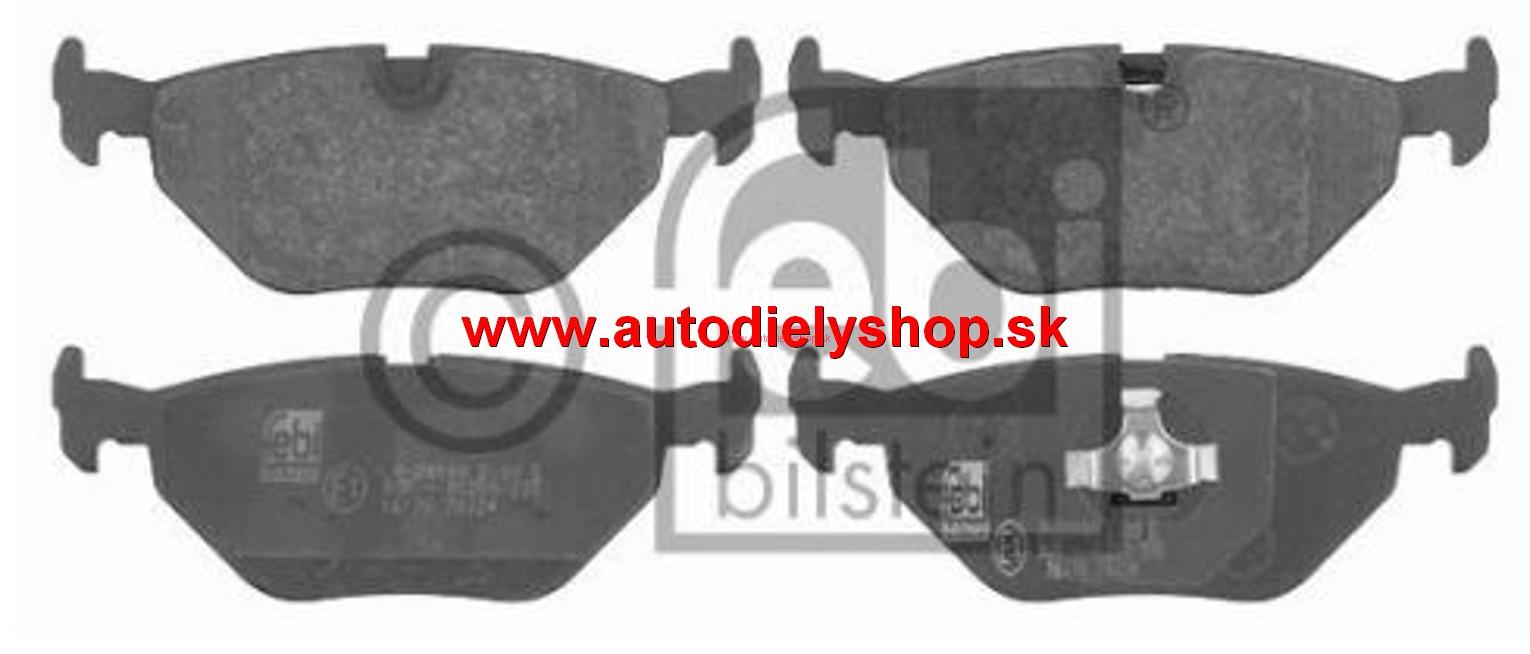  BMW 5 E34 2/88-11/95 zadné brzdové platničky Sada 