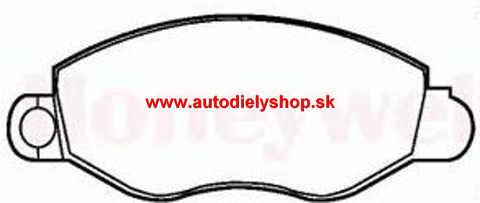  Ford TRANSIT 3/00-3/06 predné platničky Sada