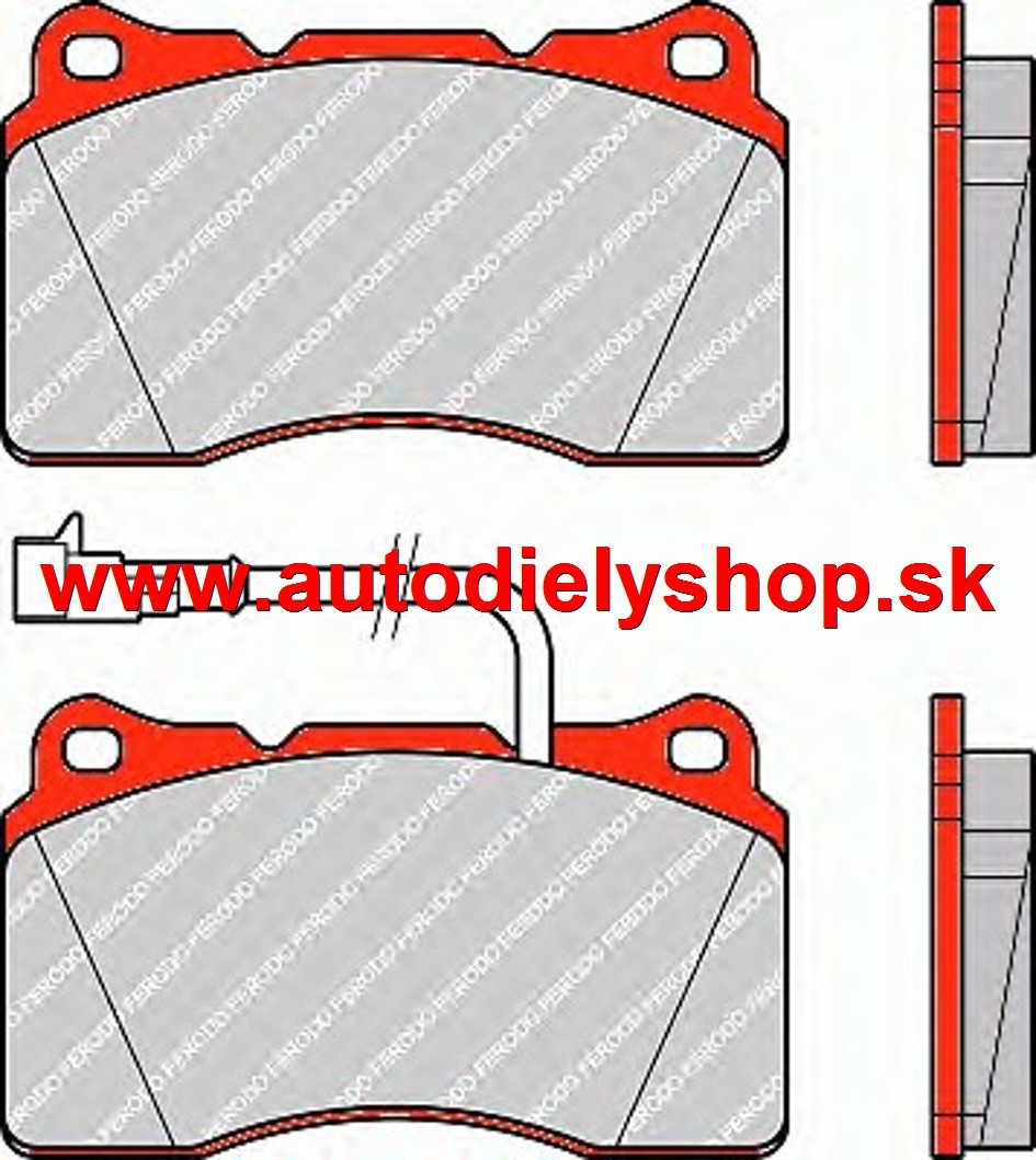 Alfa 166 10/03- Brzdové platničky predné sada /FERODO/