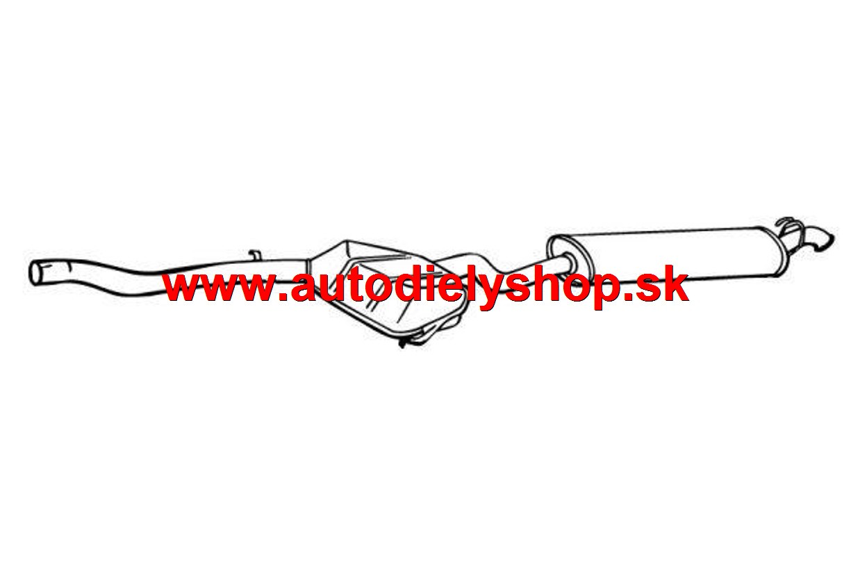 Alfa 155 4/92-97 Koncový diel výfuku 1,9 TD