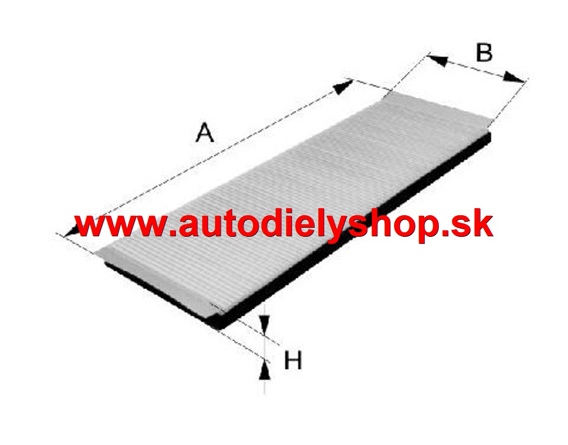 Mercedes M /W164/ 7/2005- Kabínový filter pre ML 350 4-matic/200kW