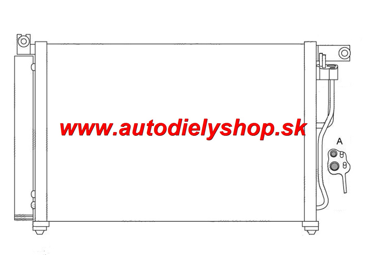 Hyundai ACCENT 07- Chladič klimatizácie /1,4-1,6/