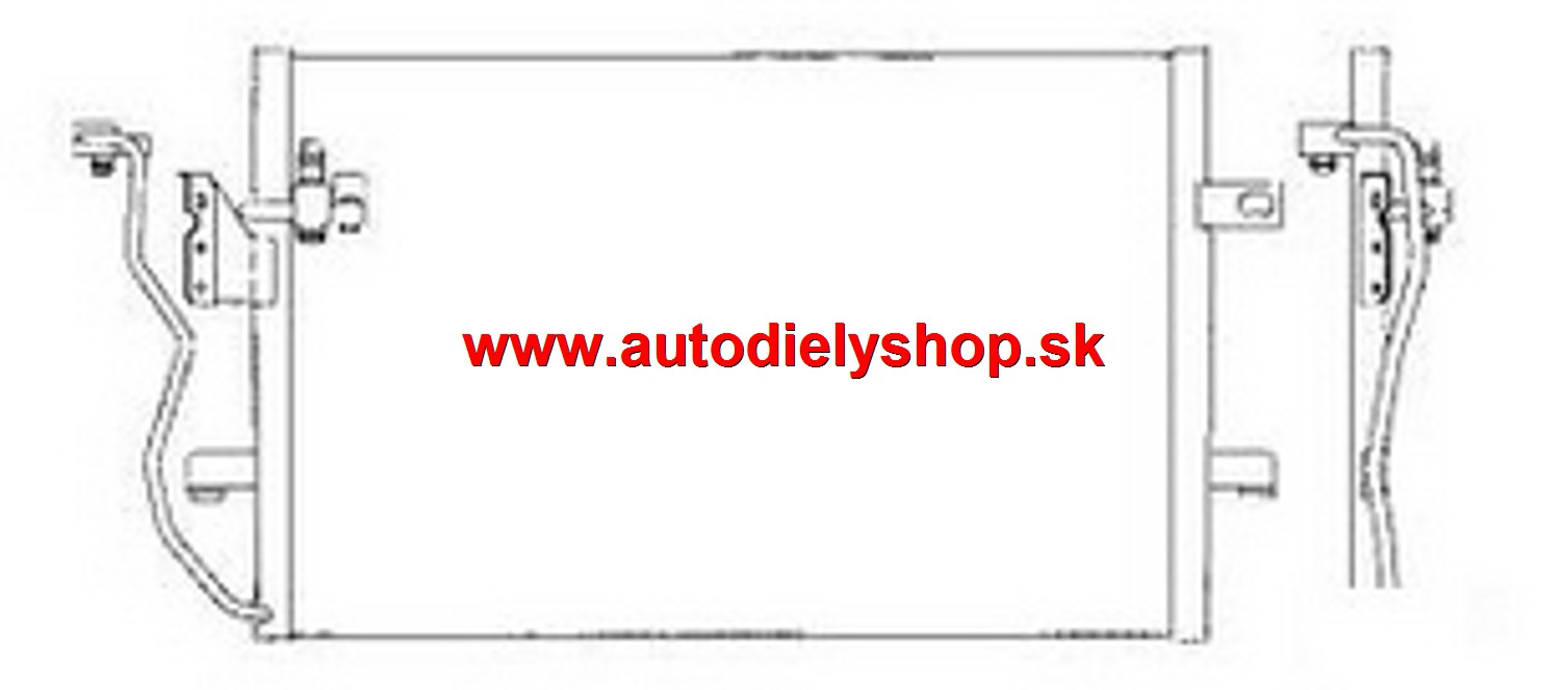Mercedes A 97-8/04 chladič klimi / pre všetky typy / od r. 2000