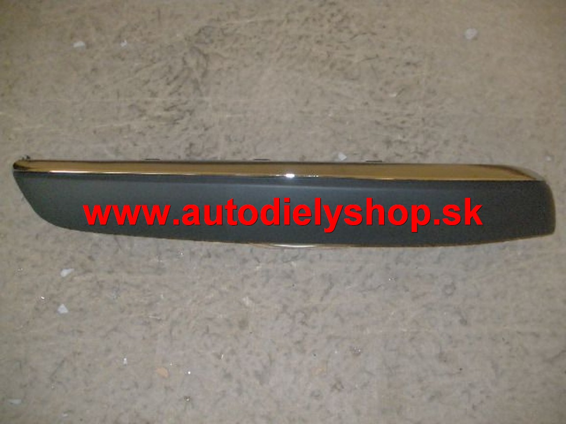 Peugeot 407 5/05- lišta predného nárazníku,chromová  pravá strana.