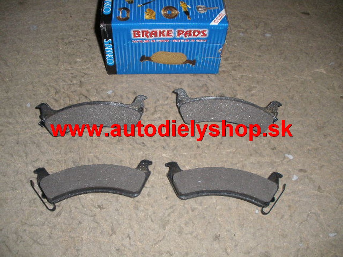  Jeep GRAND CHEROKEE 1/93-12/98 zadné platničky Sada 