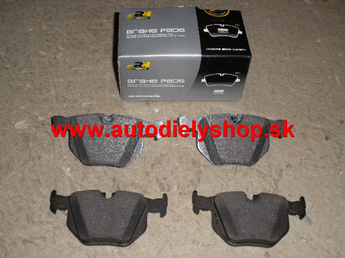 BMW 5 E60 8/03 zadné platničky sada 