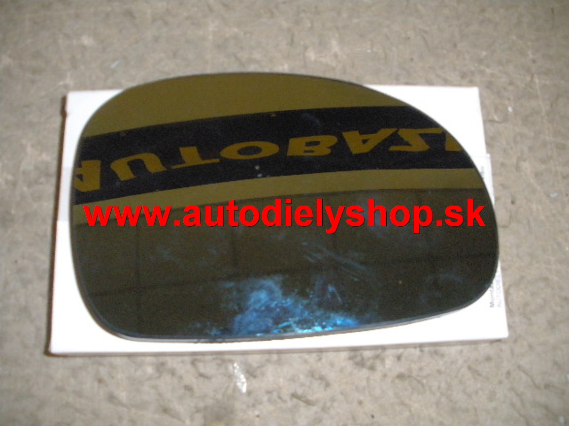  Peugeot 406 99-04  sklo zrkadla pravé vyhrievané modré