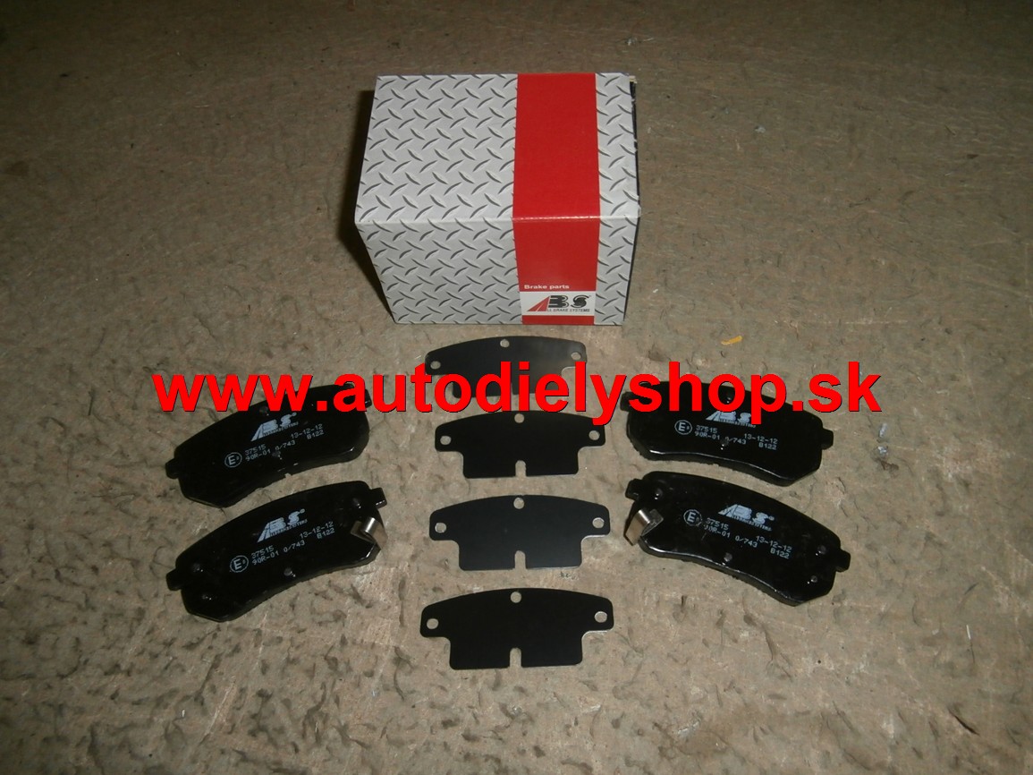  Hyundai I10 12/07-  Zadné platničky sada  značka A.B.S