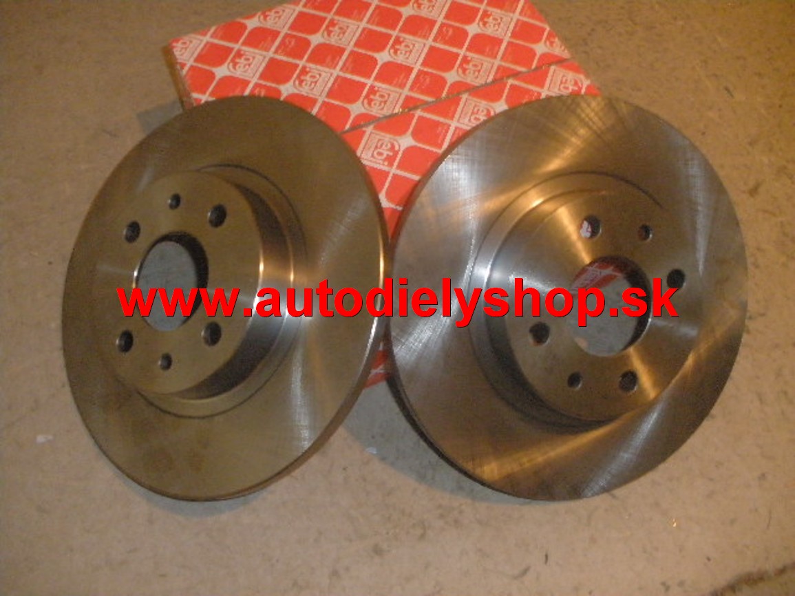  Fiat Punto 9/99-6/03 Predné brzdové kotúče 257mm sada, plné 