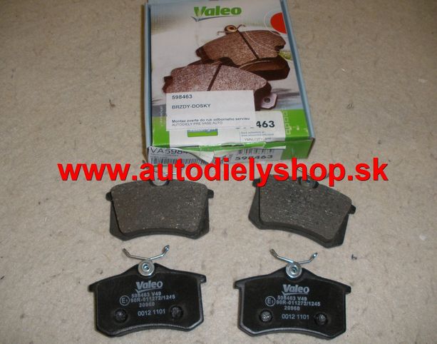 Renault MÉGANE II 1/06-10/08 zadné platničky Sada (VALEO)
