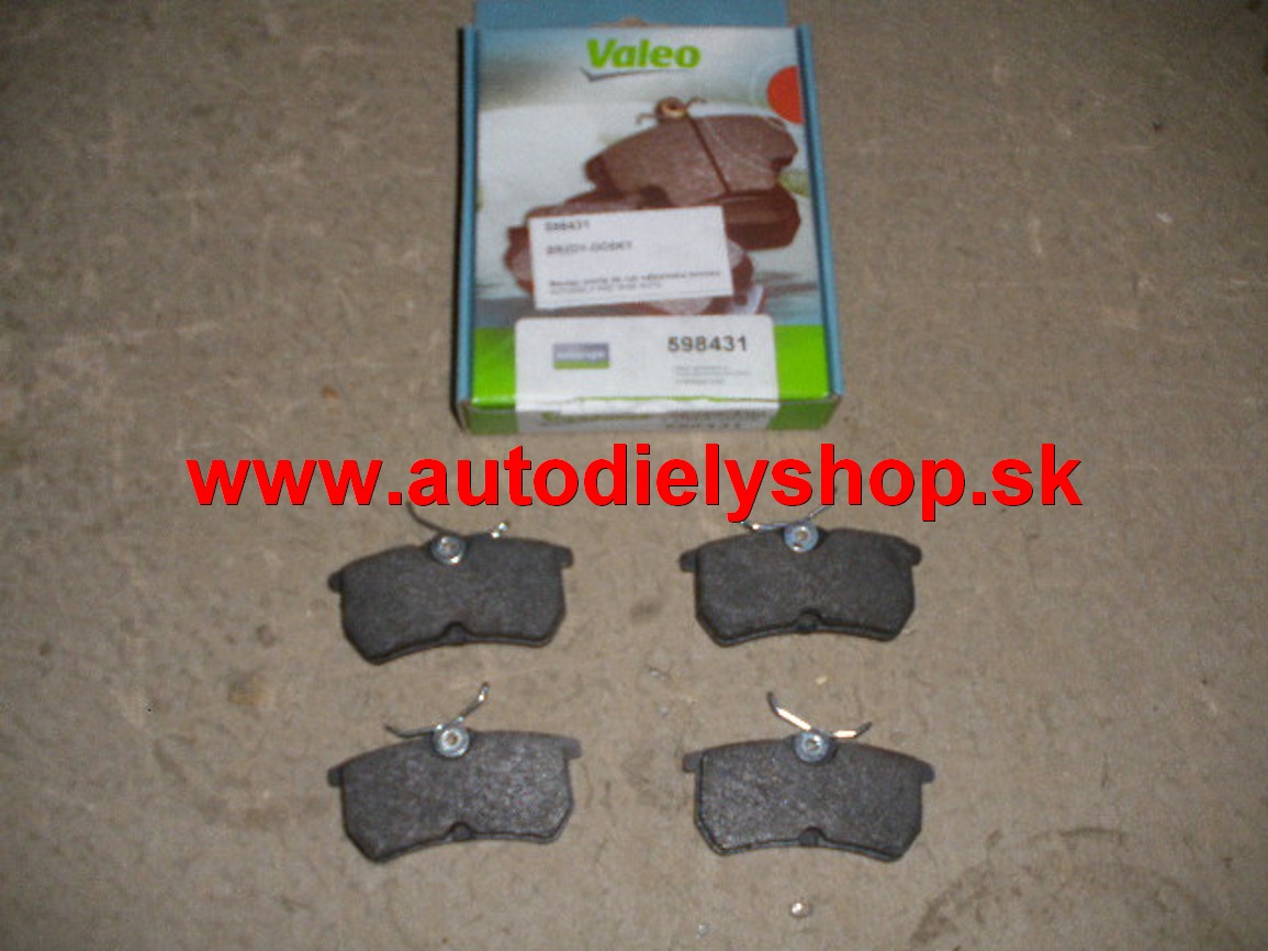  Ford Focus 11/98-10/04 -zadné brzdové platničky sada " VALEO " 	