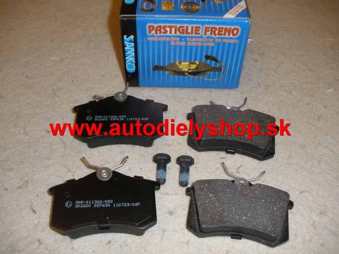  Mercedes W210 "E" 5/95-7/99 zadné platničky sada /samko/ 
