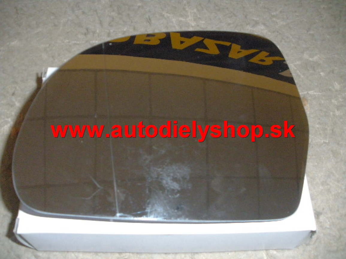  Audi A6 10/08-  sklo zrkadla ľavé,vyhrievané 
