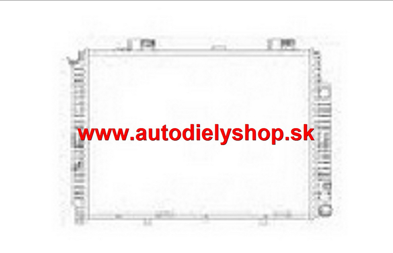 Mercedes M /W163/ 02/98- chladič vody pre 270 CDi 
