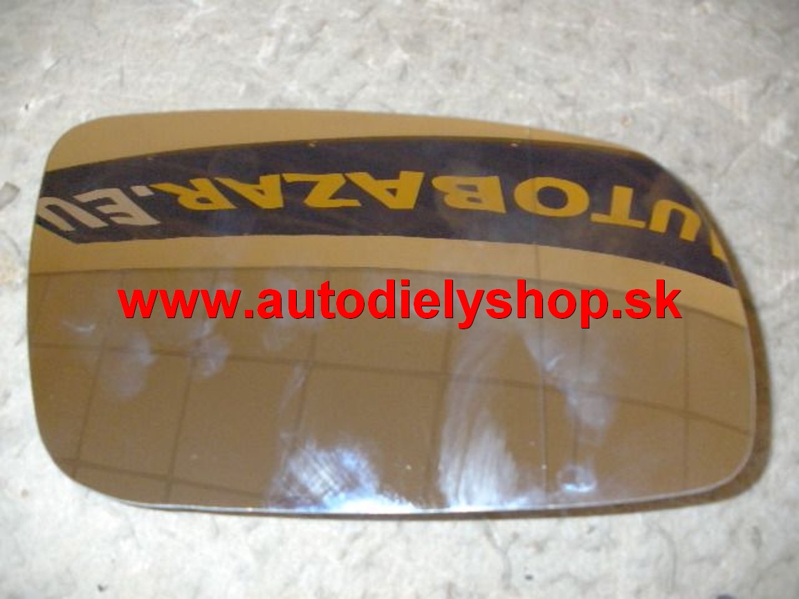 VW Passat B5 98-03 sklo zrkadla pravá vyhrievané malé modré sklo