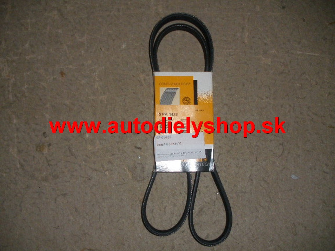 Audi A4 10/00-9/04 klinovy remen  dlžka 1432mm  1,9TDi /74-96kw 