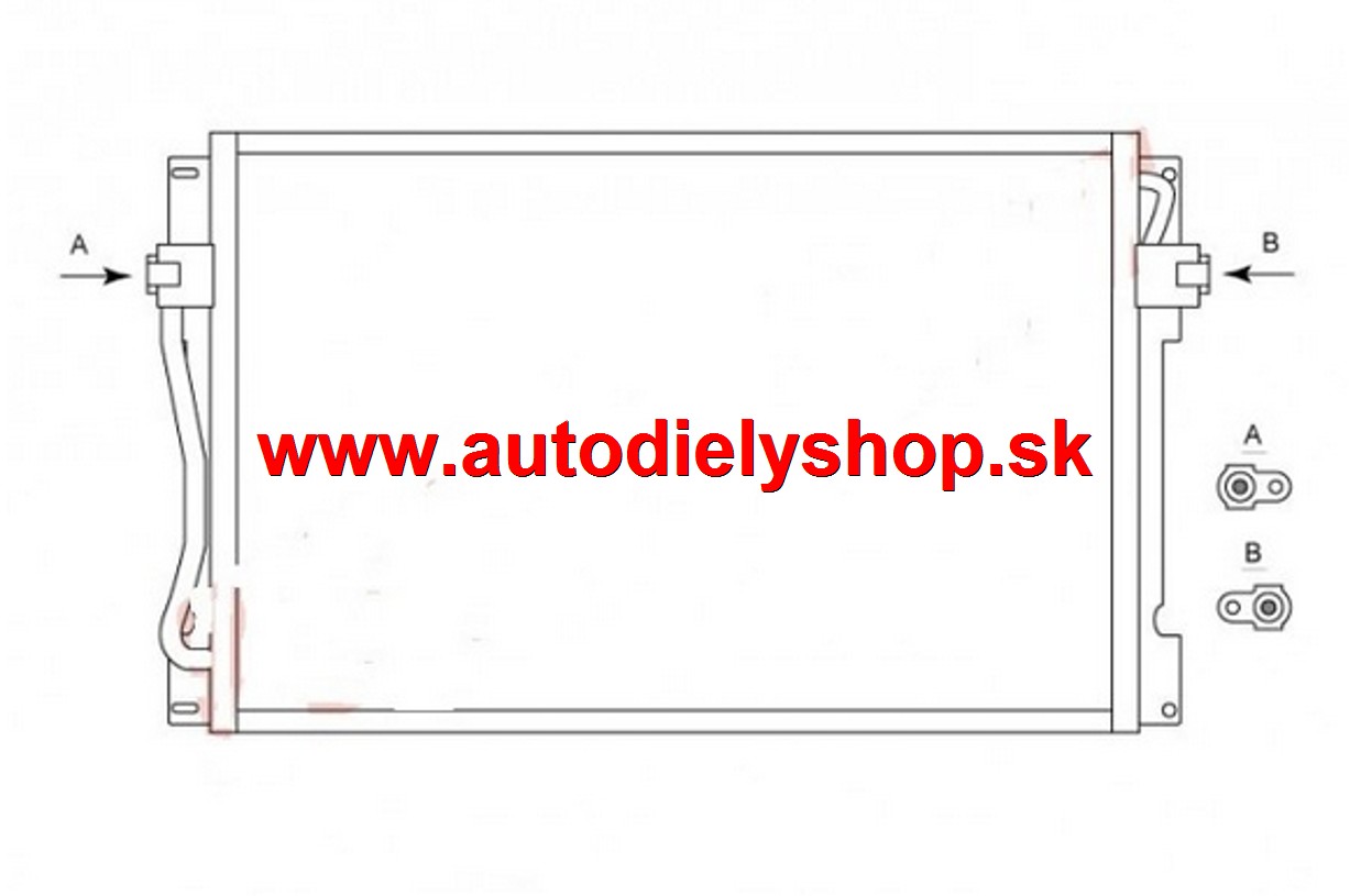 Volvo 850 1/91-10/97 Chladič klimatizácie (2,0-2,3-2,5-2,5 TDI)