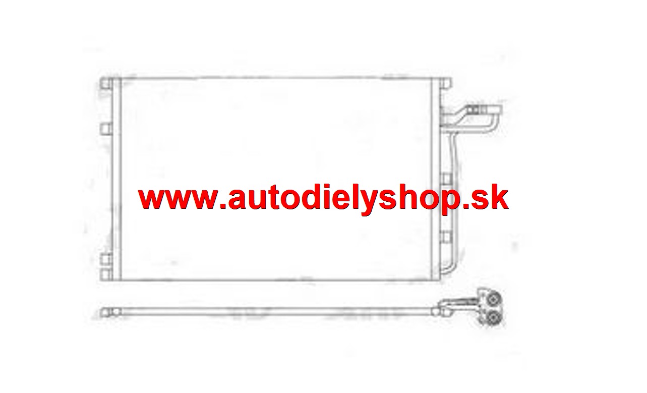 volvo S40/V50 10/3-4/07- Chladič klimatizácie ( 1.6I - 1.8I - 2.4 - 2.5)