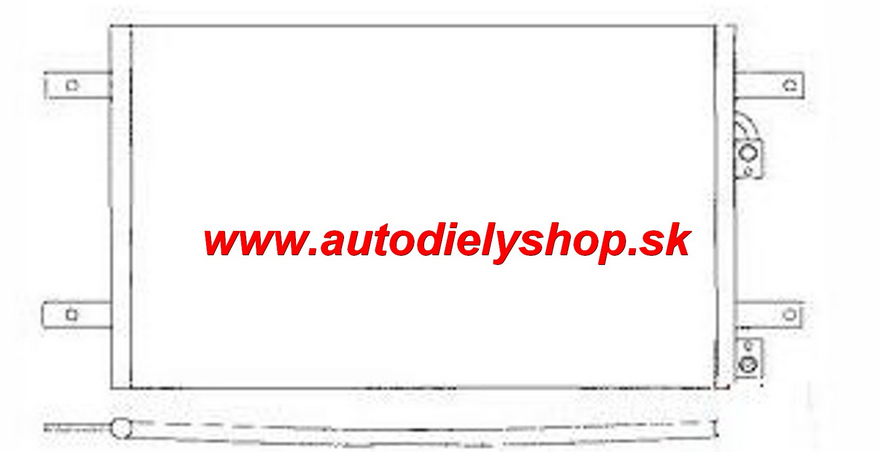 Seat ALHAMBRA 5/96-4/00 chladič klimatizácie /pre všetky typy/ 
