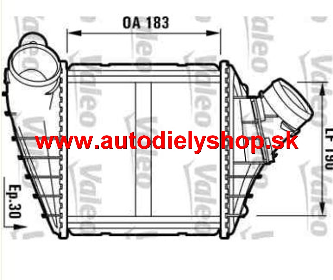 VW NEW BEETLE 98-  intercooler ,chladič turba na 1,8i / 1,9Tdi