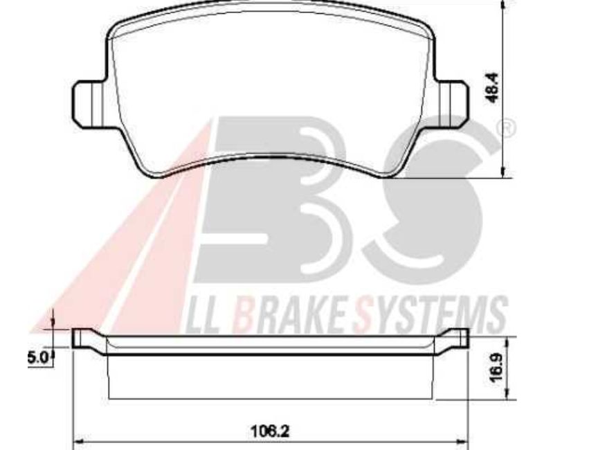 Ford GALAXY 05/2006 - Zadné platničky /A.B.S/ 