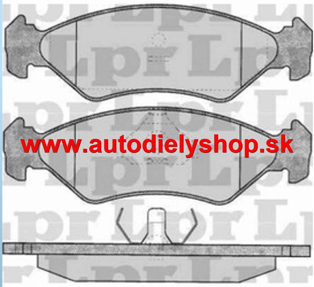Ford FIESTA III 4/89-8/96 Sada predných platničiek SAMKO/LPR 