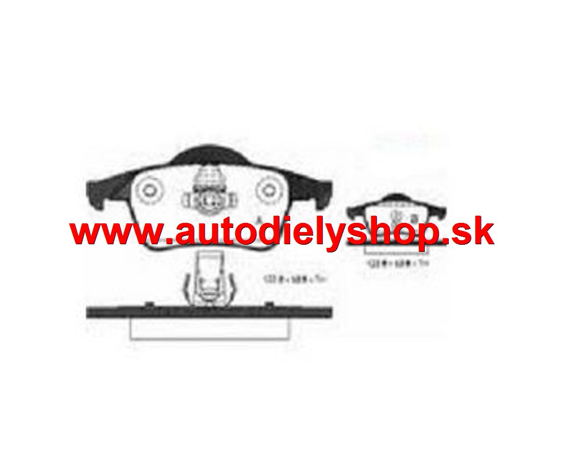 Volvo V70 4/04-7/07 Zadné platničky (ZN A.B.S.)
