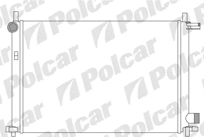  Ford Fiesta 10/99-3/02 Chladič vody 1,8D-1,8DI/44-55KW/ s AC 
