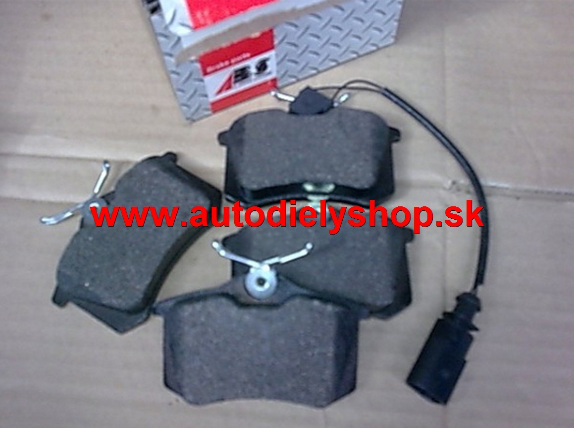 VW Sharan 6/95-4/00 Zadné platničky sada /A.B.S./