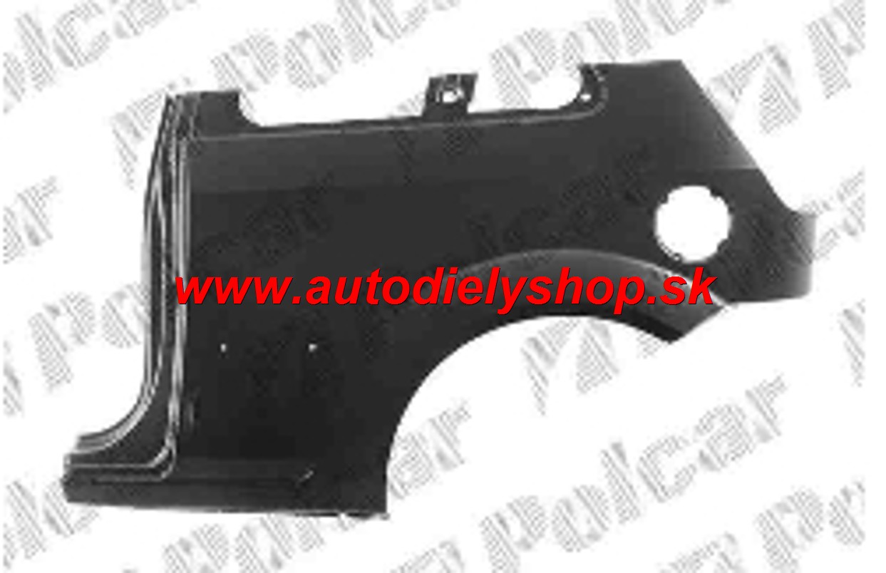  Ford Fiesta 4/02-10/05 Zadný blatník lavý /3DV/ 