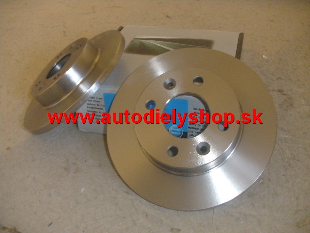 Renault Clio 7/01-9/05 predné brzdové kotúče 238mm,plné 