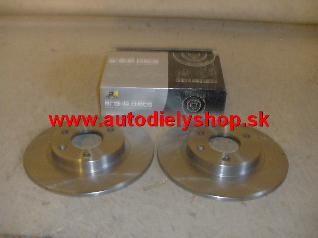  Citroen SAXO 9/99- 8/03  predné brzdové kotúče 247mm plné 